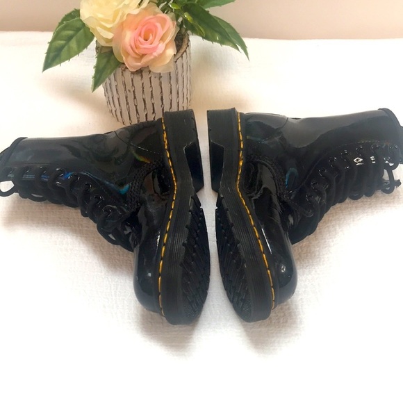 Dr Martens AirWair 1460 Patent Leather Boots Size 5 - Picture 7 of 11